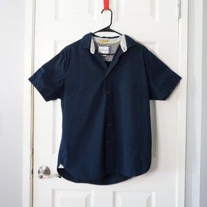 2/$20 - Navy Polka Dot Button Up Shirt